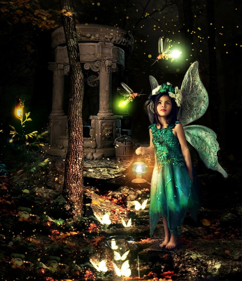 Fairy in garden